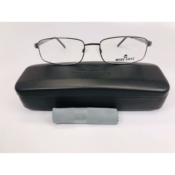 New Wide Guyz Gunmetal LEFTY Eyeglasses 61mm for The Stylish Large Man - Picture 2 of 11